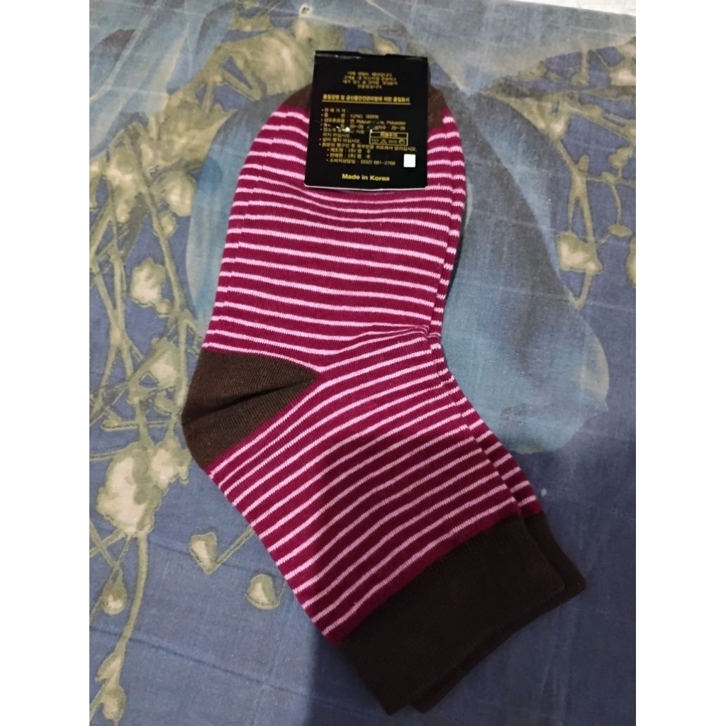 Kaos Kaki Pendek Salur Merah Putih Merek Metrocity