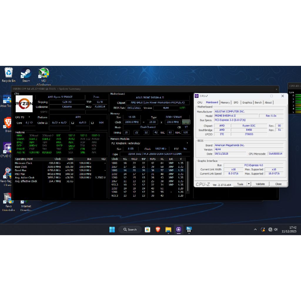PC AMD RYZEN 5 5500GT