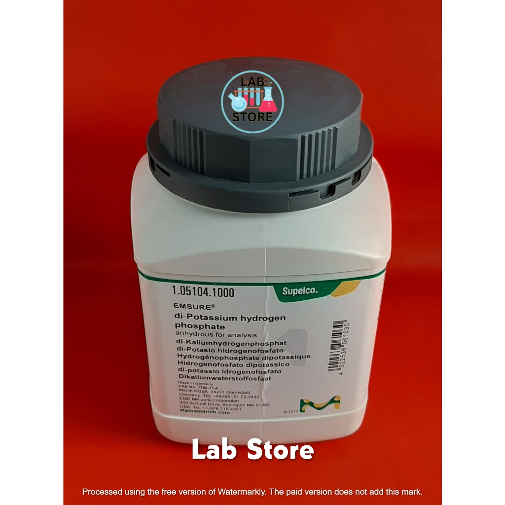 Dipotassium Hydrogen Phosphate anhydro / Dikalium Fosfat / K2HPO4 MERCK Per 10 gram