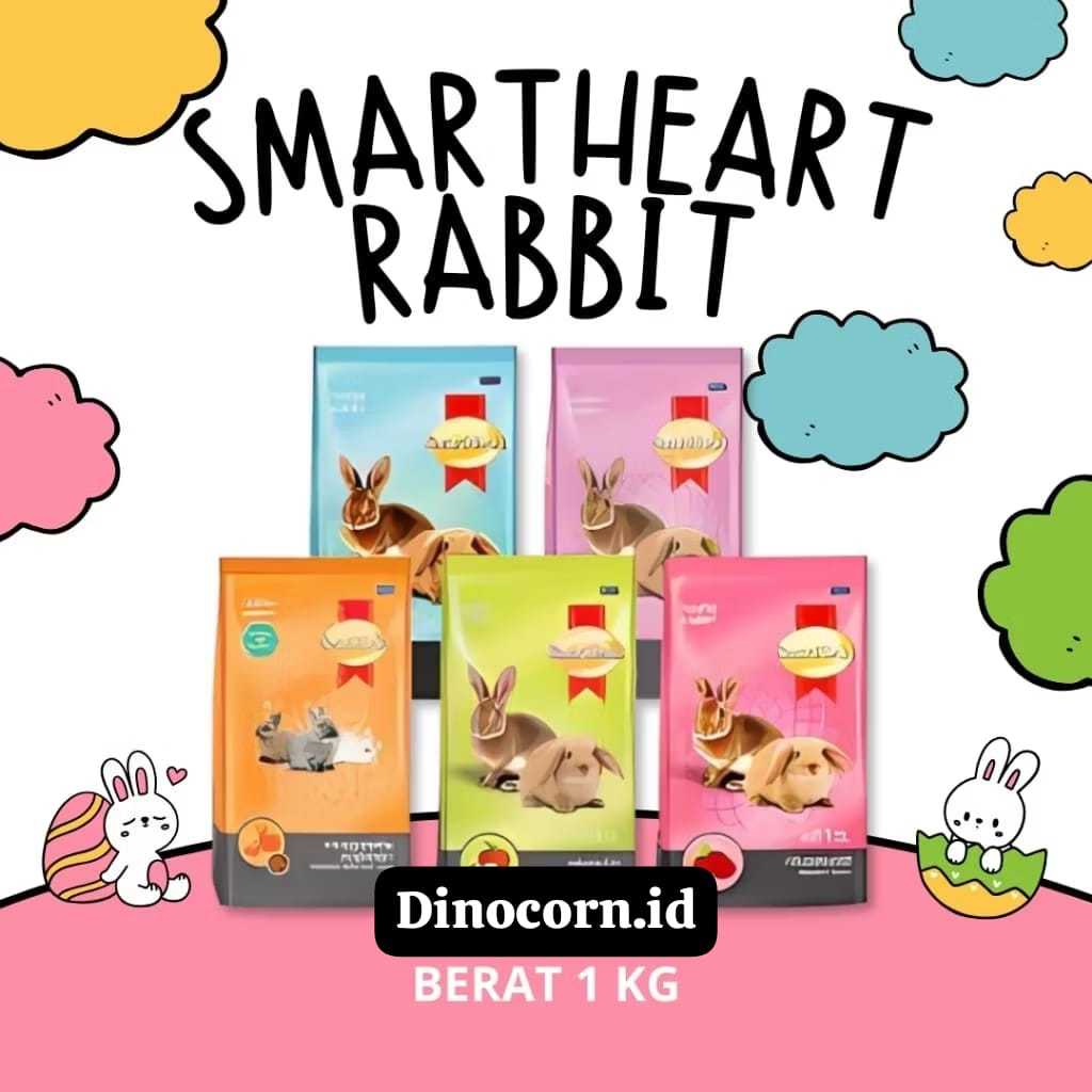 SmartHeart Rabbit Food 1 Kg - Smart Heart FreshPack Pelet Makanan Kelinci 1Kg - Smartheart Kelinci