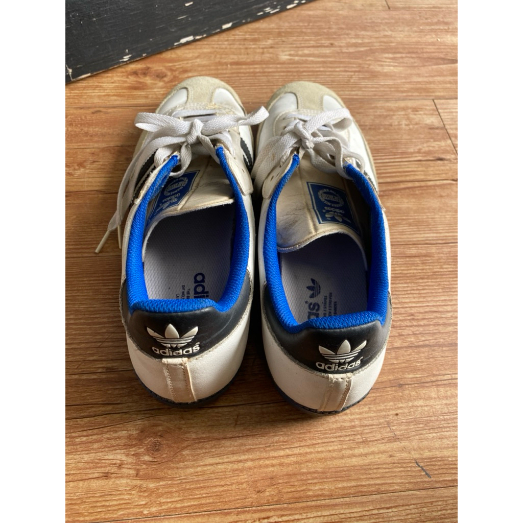 Sepatu Adidas Samba Second warna Putih Biru Ori