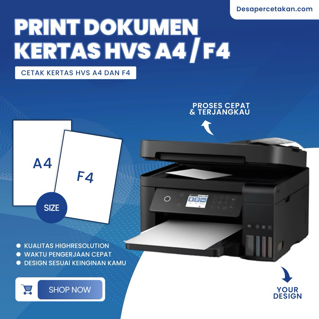 Jasa Print Ukuran A4 dan F4 dan Jilid (BISA SAMEDAY KHUSUS MEDAN)