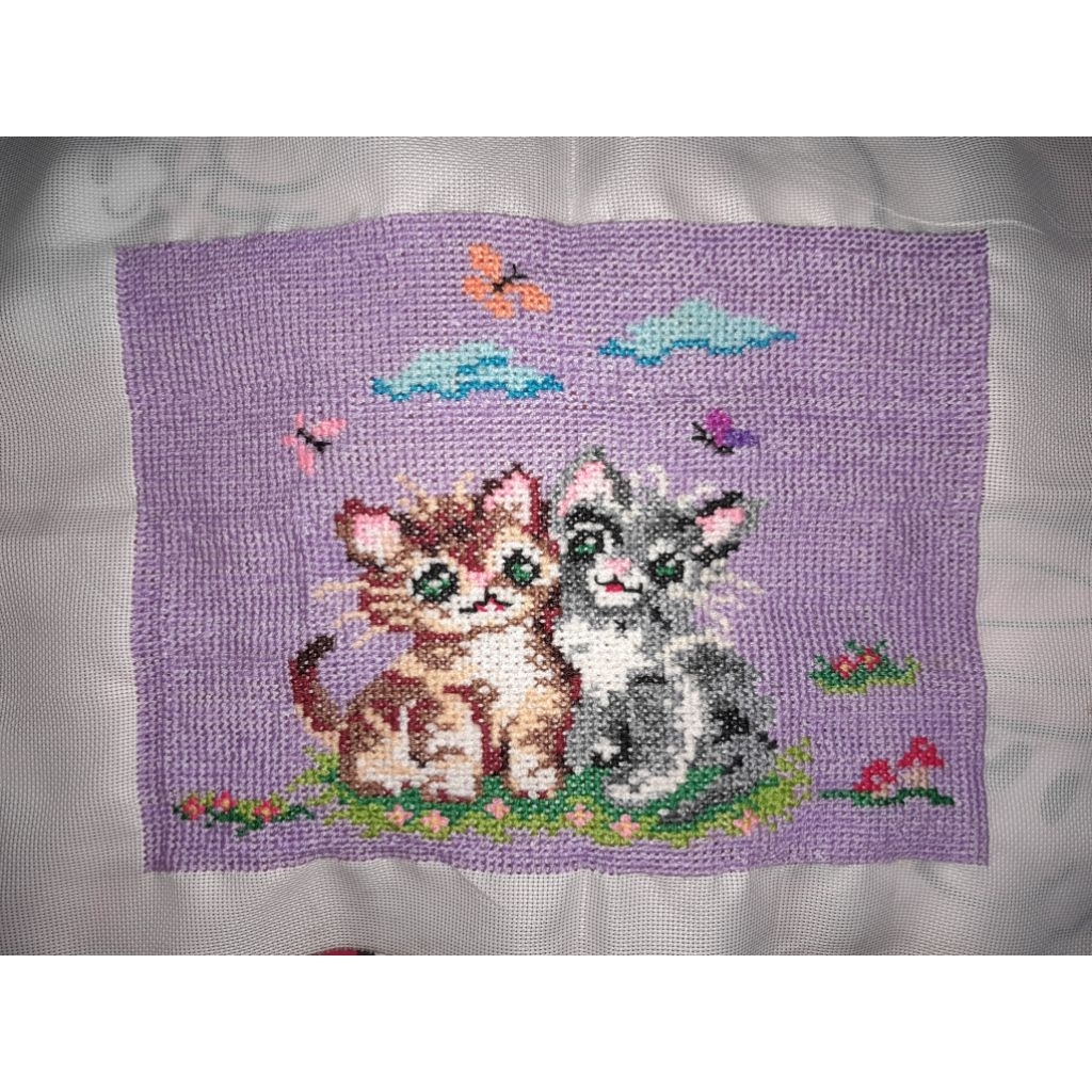 Hiasan Kristik Kucing Sudah Jadi