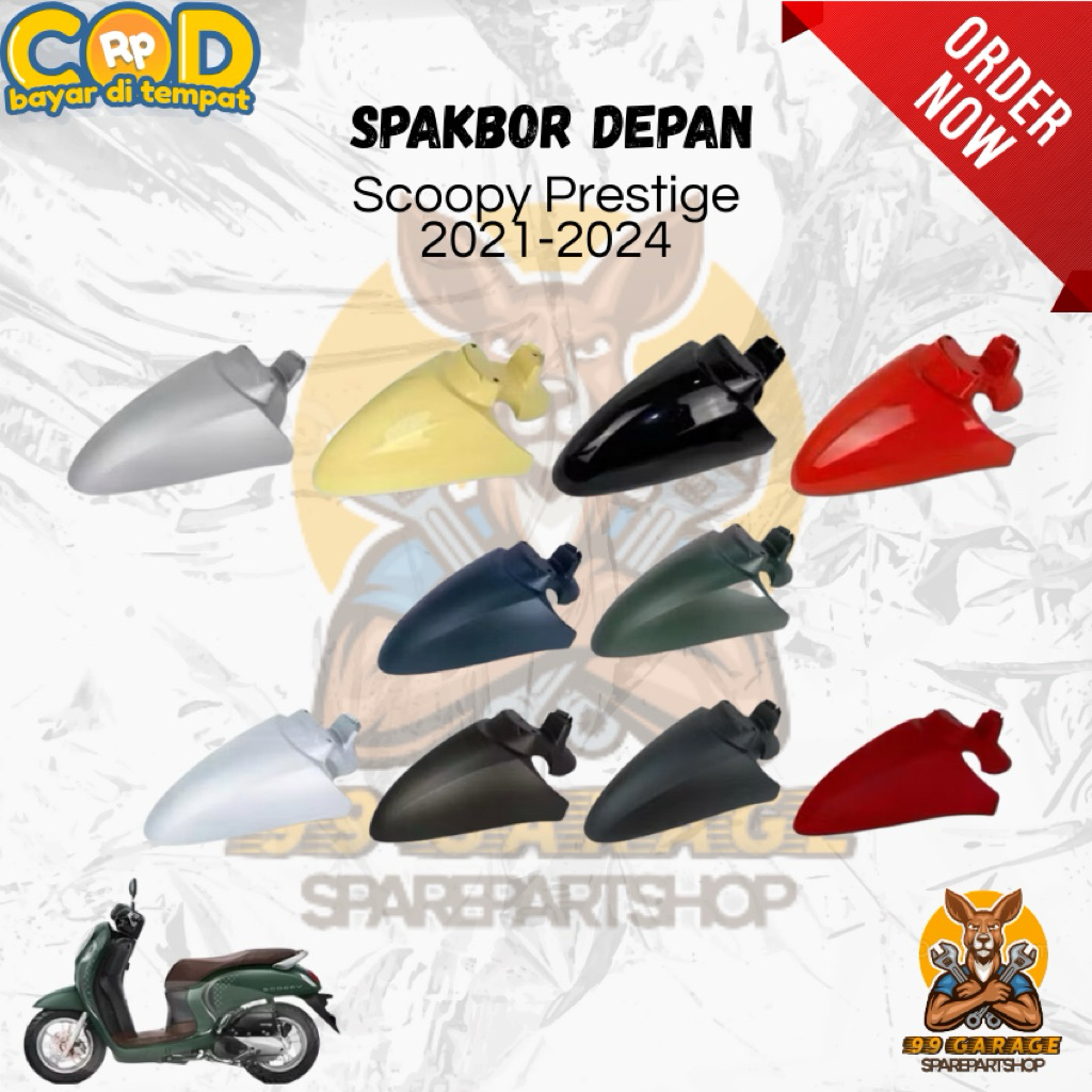 Spakbor Depan Honda Scoopy Prestige – Fender Depan / Slebor Depan Scoopy Tahun 2021-2024