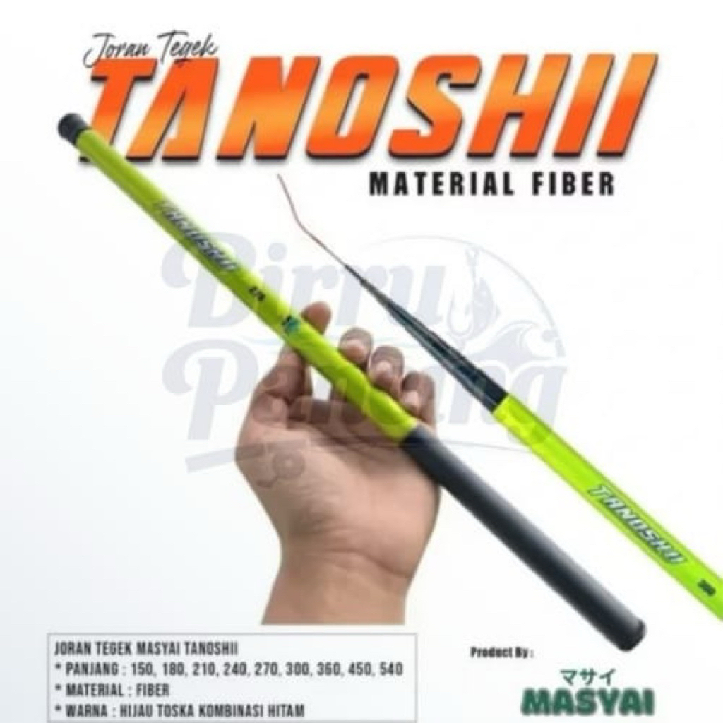 Joran Tegek Tanoshi Ruas Pendek Material Fiber