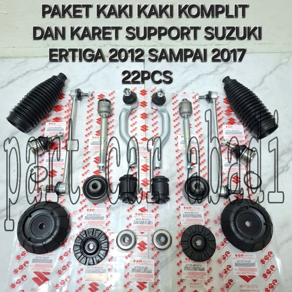 Paketan Paket Komplit Kaki kaki Fullset Depan + Support Shock + Boot Steer Ertiga 2013 2014 2015 201