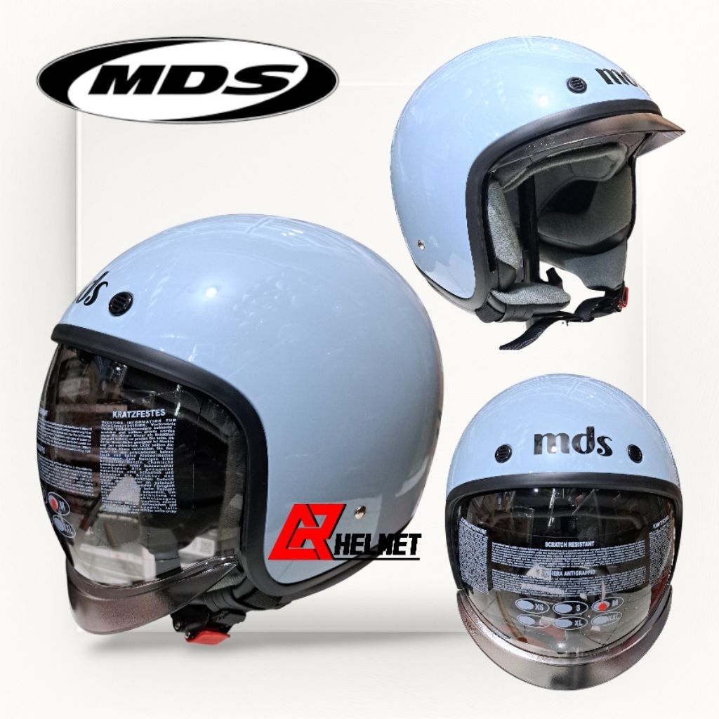 helm mds magnum steel blue | mds retro
