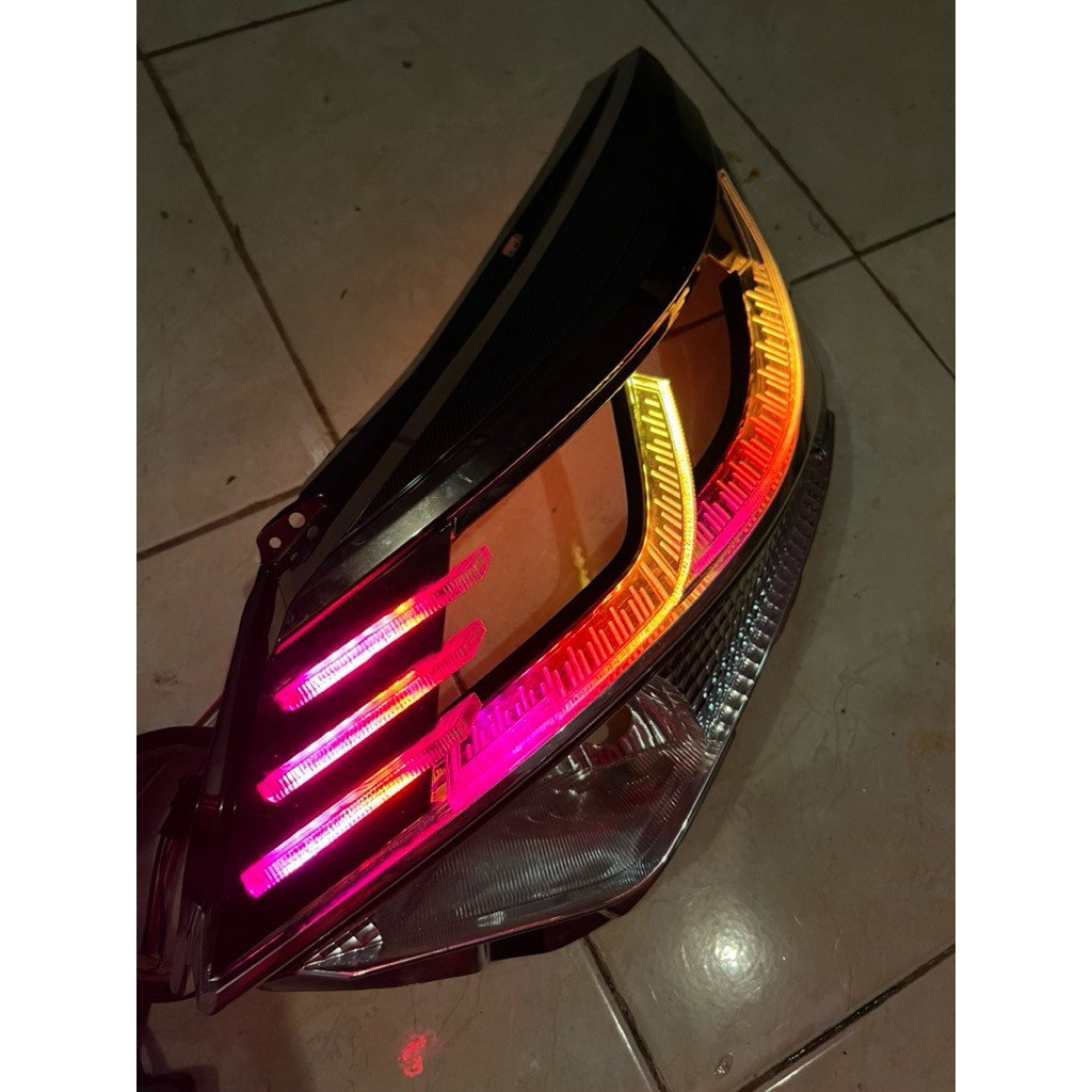 Garasi Biled Slimframe Calya Sigra Facelift 2021-2025 Alis Panjang Cakar Sein Rgb Akrilik + Kacamata
