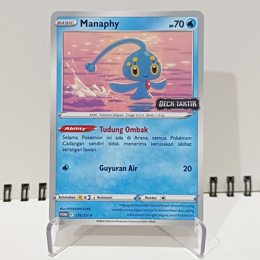 Manaphy Promo Deck Taktik - Kartu Pokemon TCG Indonesia - Scarlet & Violet Promo | 176/SV-P | Deck T