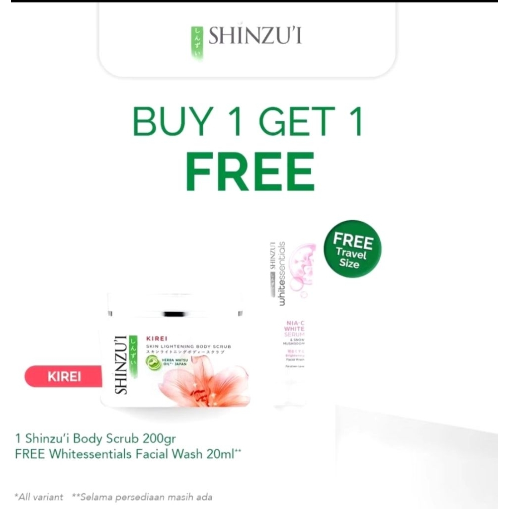 SCRUB SHINZUI SCRUB KIREI BESAR || GRATIS FACIAL FOAM