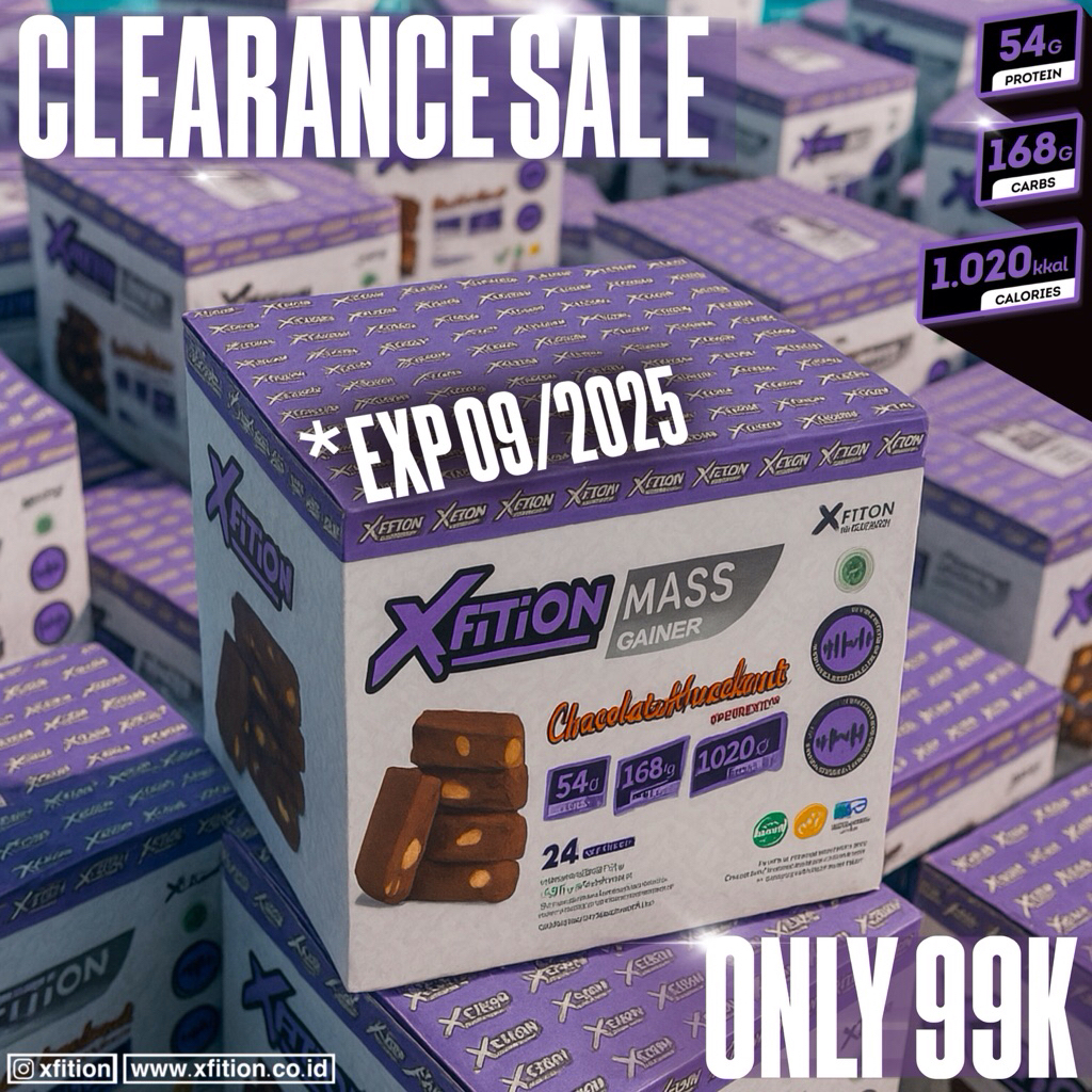 XFition Mass Gainer 2 lbs susu fitness BPOM Halal Weight Gain Bulking