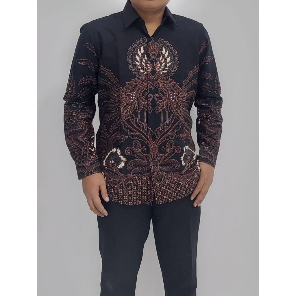 FIRENZE size M- XL KEMEJA PANJANG BATIK PRIA / KEMEJA BATIK COWOK / KEMEJA BATIK INDONESIA /  KEMEJA