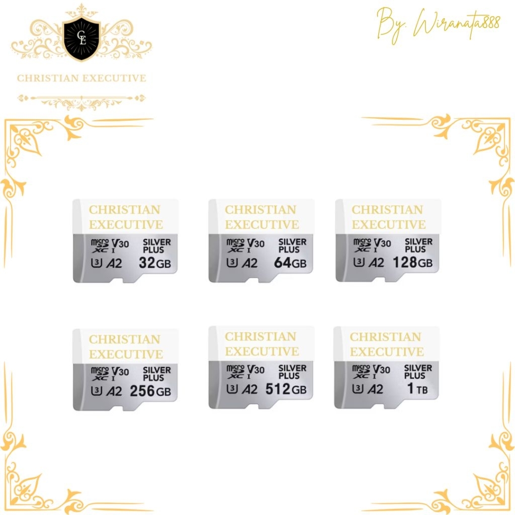 Memory card christian executive silver plus A2 class 10 16GB/32GB/64GB/128GB/256GB/512GB/1024GB kart