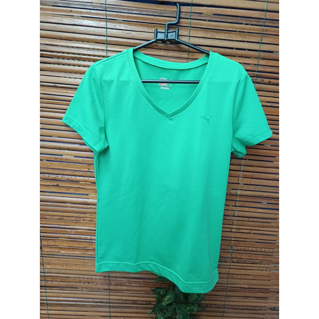 Kaos Wanita Hijau Puma Original Size M