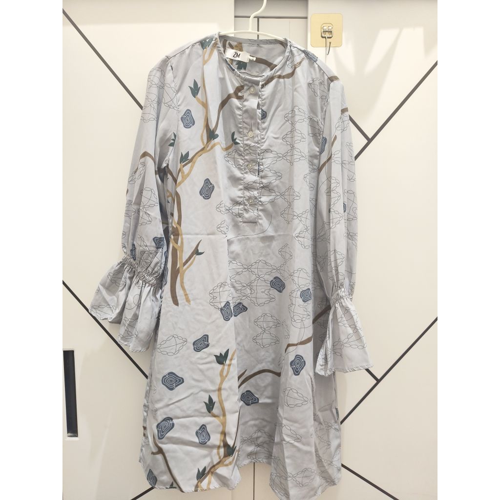 preloved long tunik ZM lengan balon