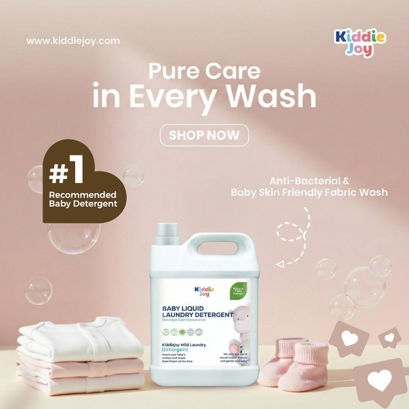 Kiddiejoy Baby Liquid Detergen Bayi / Baby Laundry Detergent Liquid 1L Eco-friendly