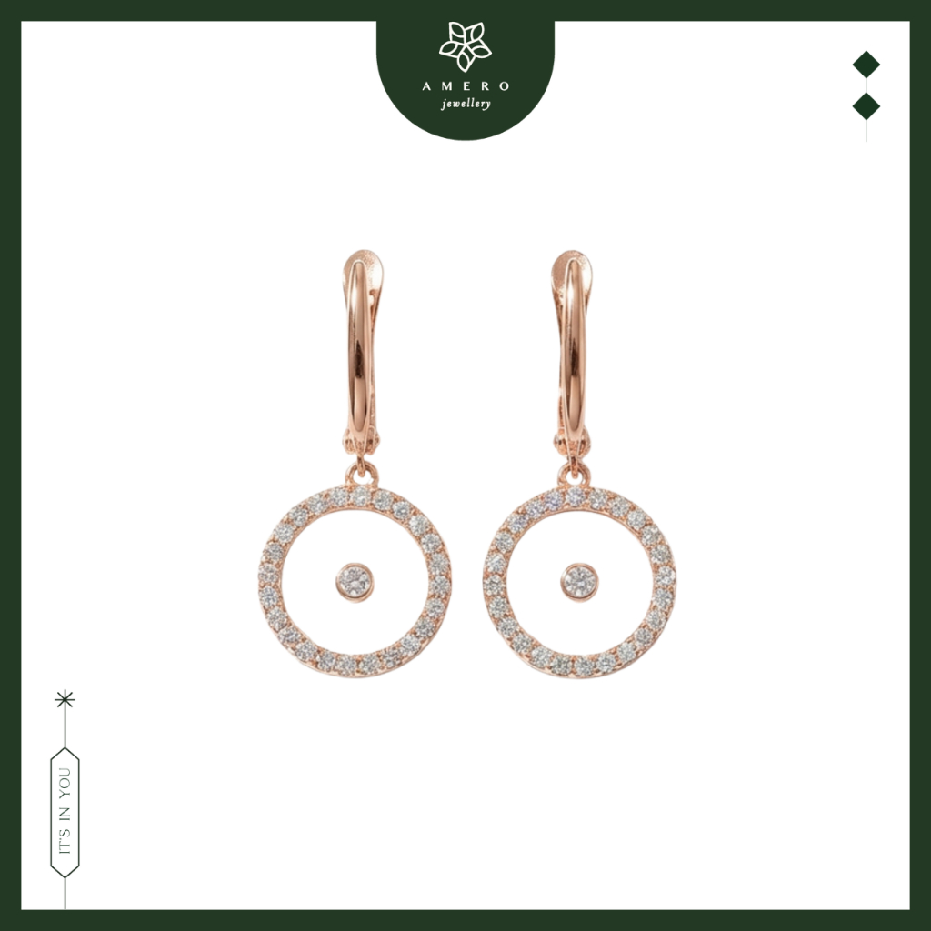 Anting Emas 17K Leora LE-53 Amero Jewellery