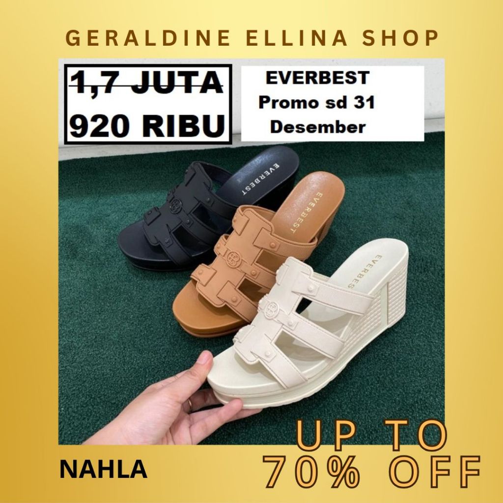 Sepatu heels kerja wanita perempuan cewe cewek EVERBEST ORIGINAL 100% Seri FINIE