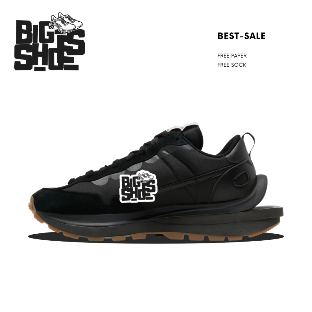 Sepatu Sacai Vaporwaffle Black Gum - Bigshoes