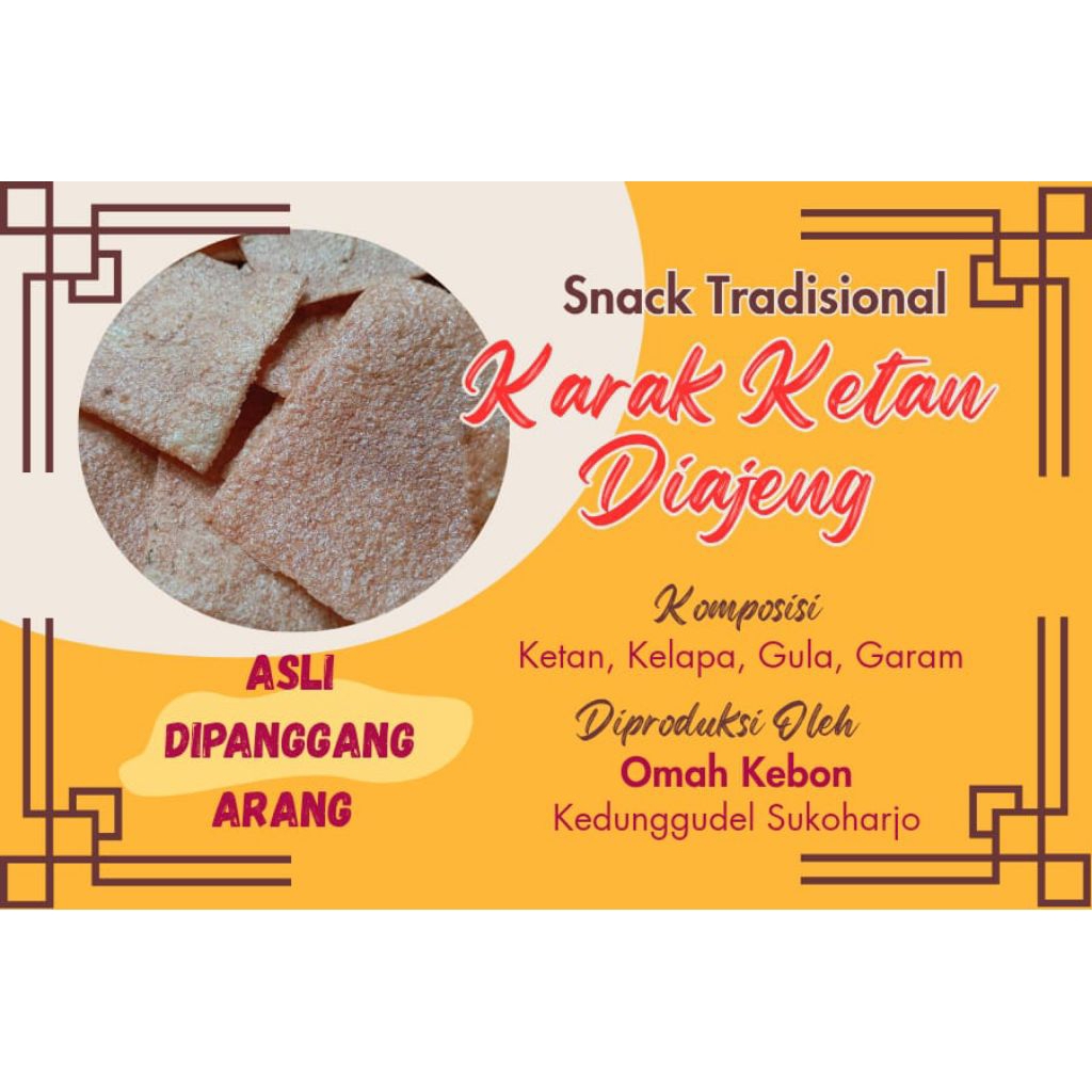Karak-Karak Ketan/Karak Jadah/Karak Khas Solo