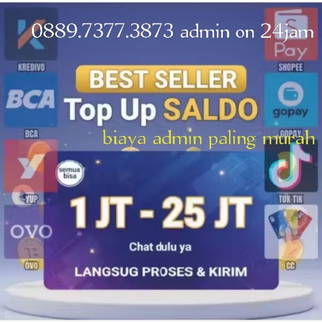 DANA Digital Cepat TOP UP Isi SALDO Dompet Elektronik Aman 24 Jam