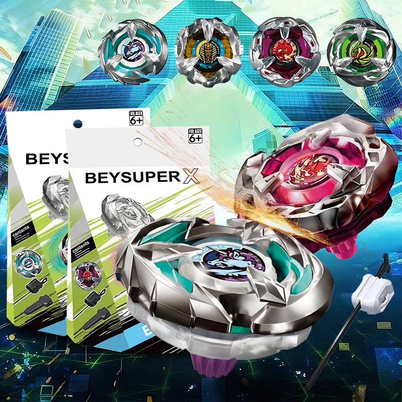 BEYSUPER  Mainan Anak Gasing Tornado Gyro Combat+Launcher Gasing/mainan anak laki laki mainan anak l