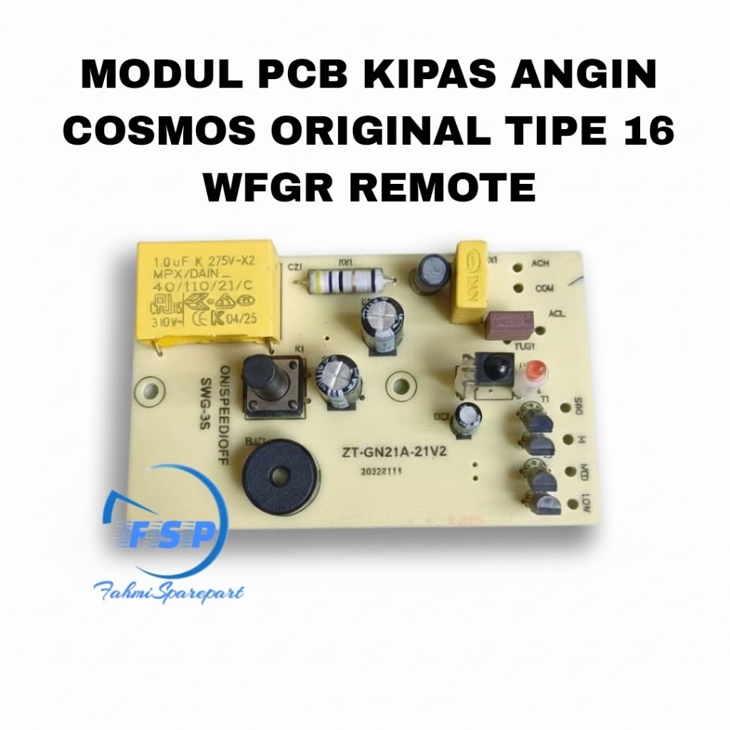 MODUL PCB KIPAS ANGIN COSMOS ORIGINAL TIPE 16 WFGR REMOTE