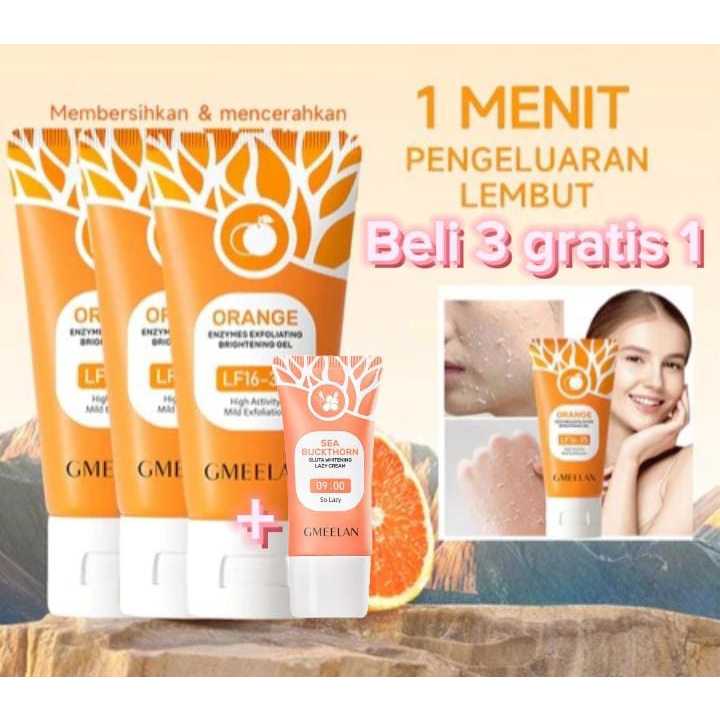 {BUY 3 GET 1}Gmeelan Skincare 3Pcs set GMEELAN Orange Exfoliating Brightening Gel 50g