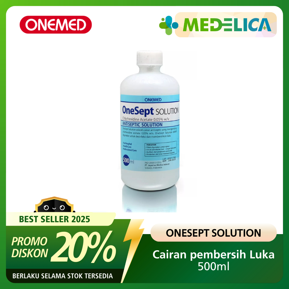 Wound Cleanser Solution ONEMED ONESEPT 500ml | Cairan Pembersih Luka