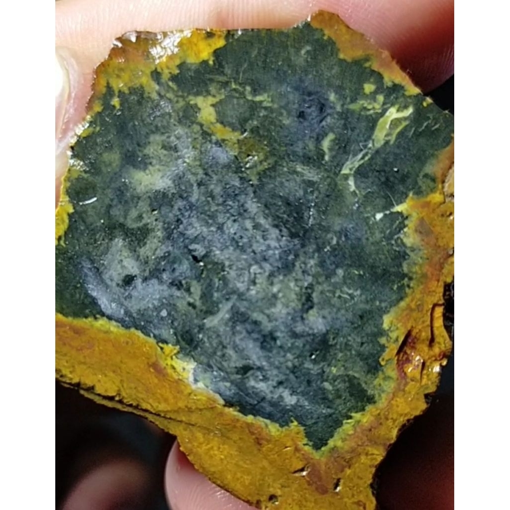 Batu Bacan Kembang Motif - Jumbo Natural Bodyglass