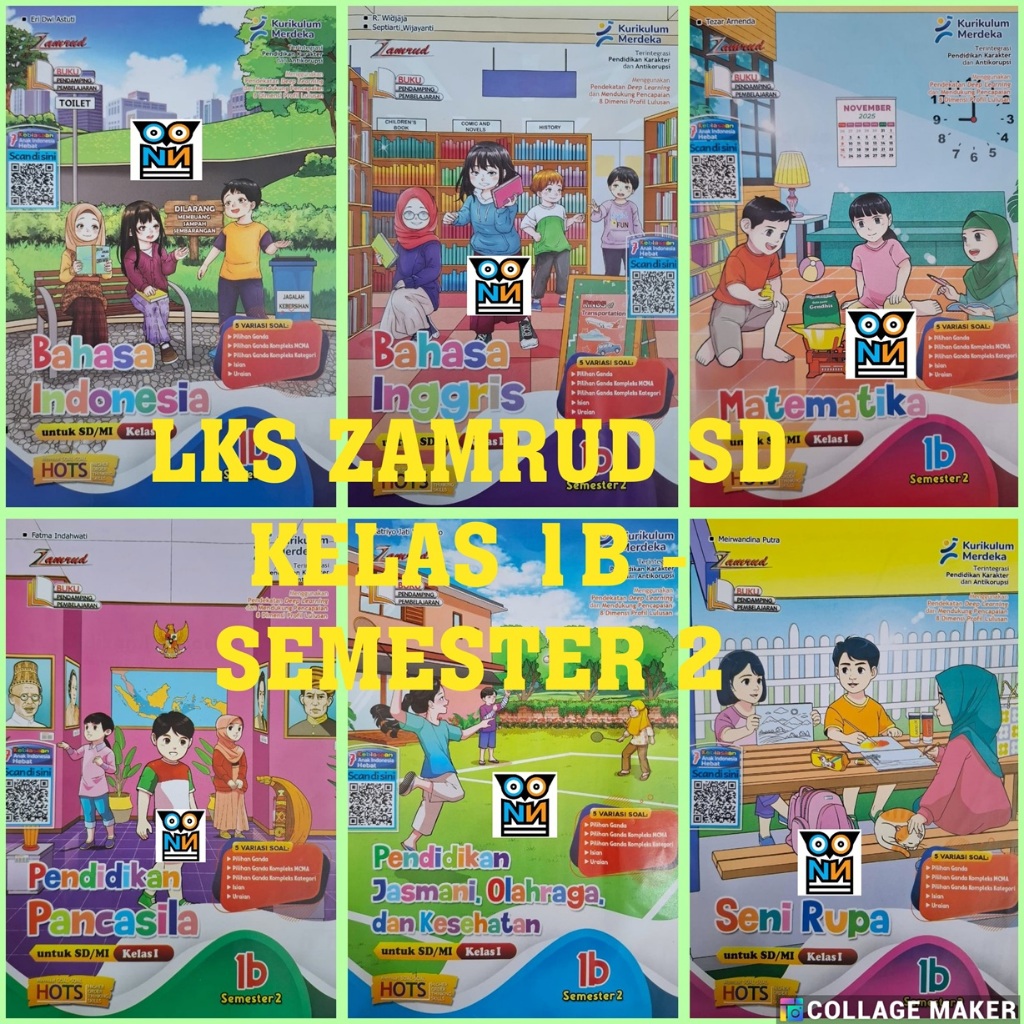 LKS ZAMRUD SD Kelas 1B - Semester 2 (Kurikulum Merdeka)