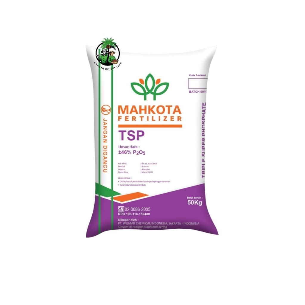 Pupuk TSP Mahkota Original 50 kg