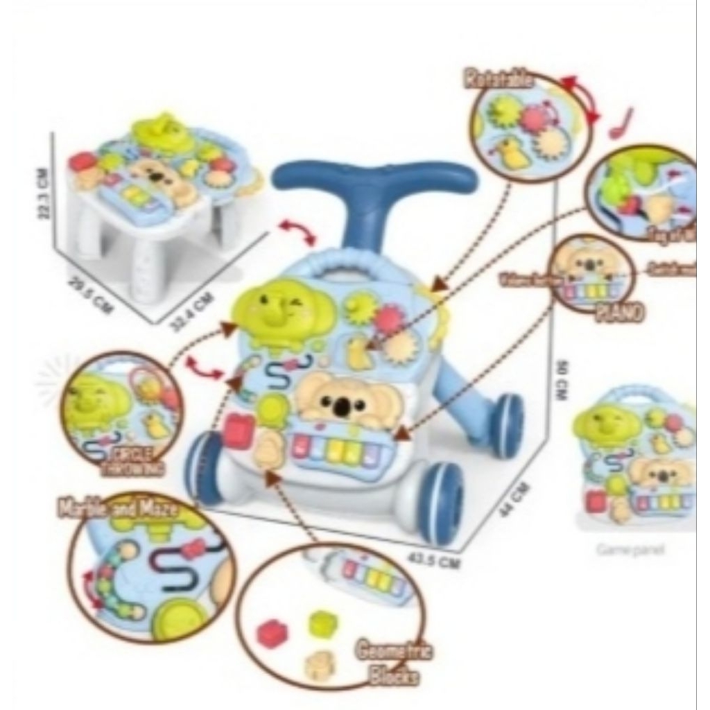 Baby Walker 3 in 1/space Baby activity walker 3 in 1
