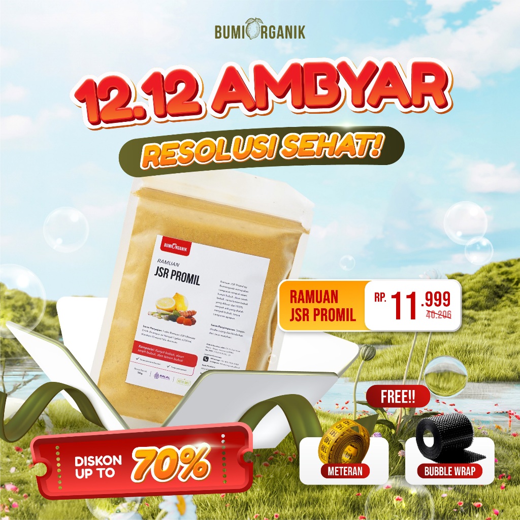 JSR PROMIL BUMI ORGANIK / RAMUAN PROMIL JSR / JSR PROMIL /RESEP SEHAT JSR / RAMUAN JSR / REMPAH JSR 