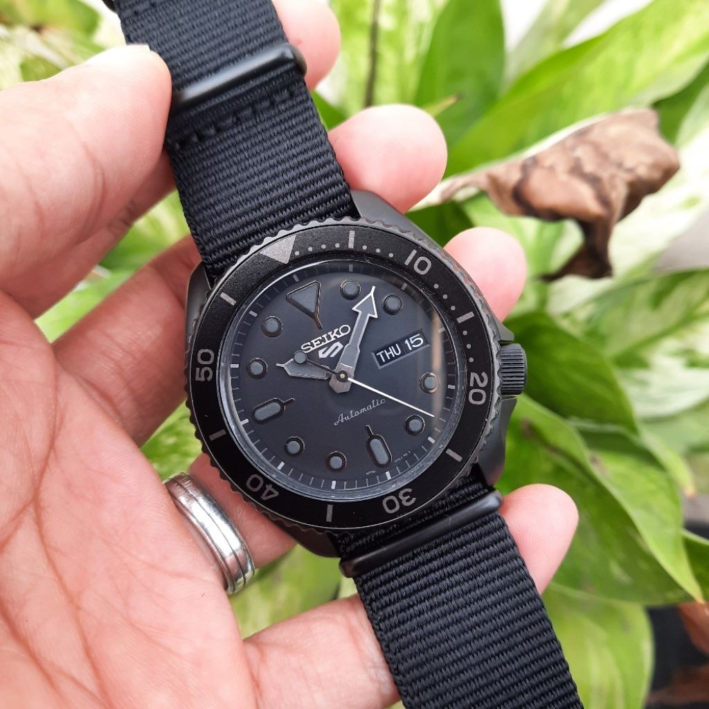 Seiko 5 SRPD79K1 Blackout 4R36-07G0 All Black SRPD79