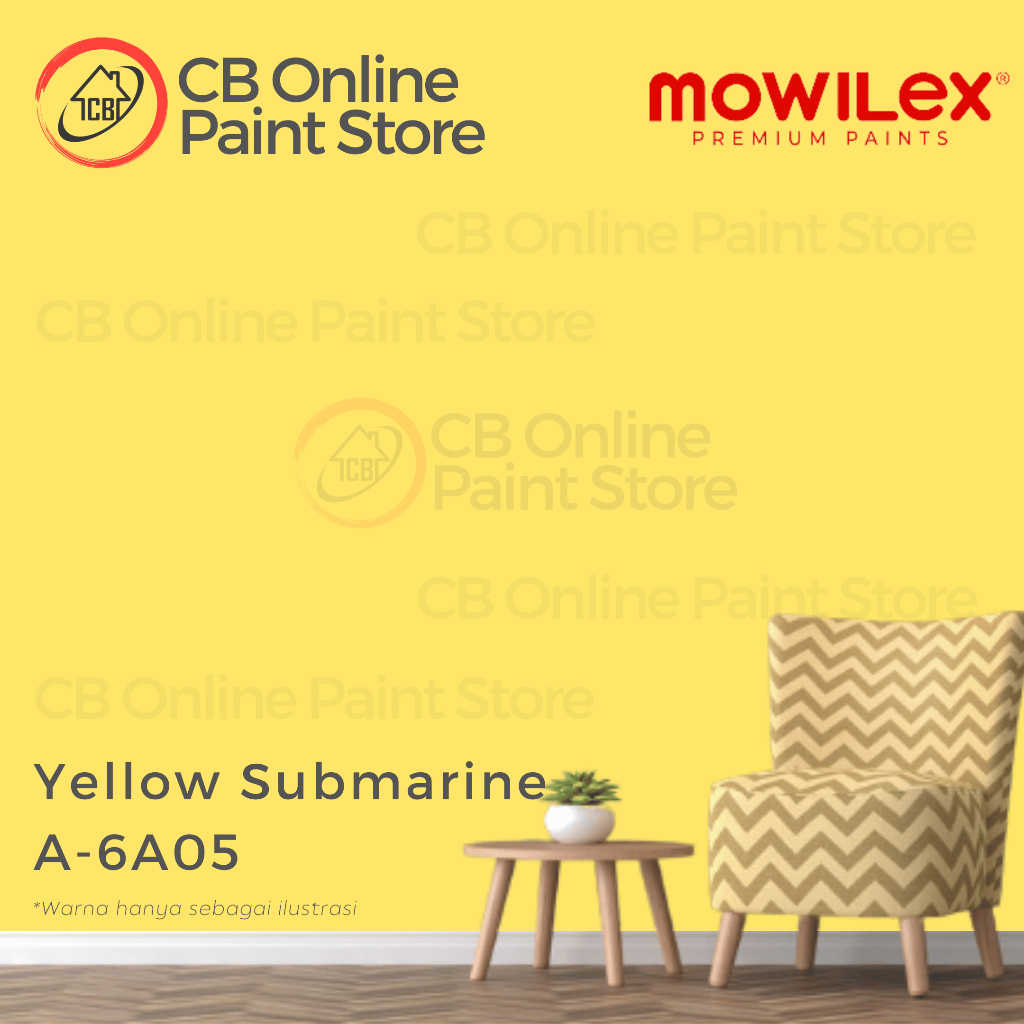 CAT TEMBOK MOWILEX - YELLOW SUBMARINE A-6A05 - LITER