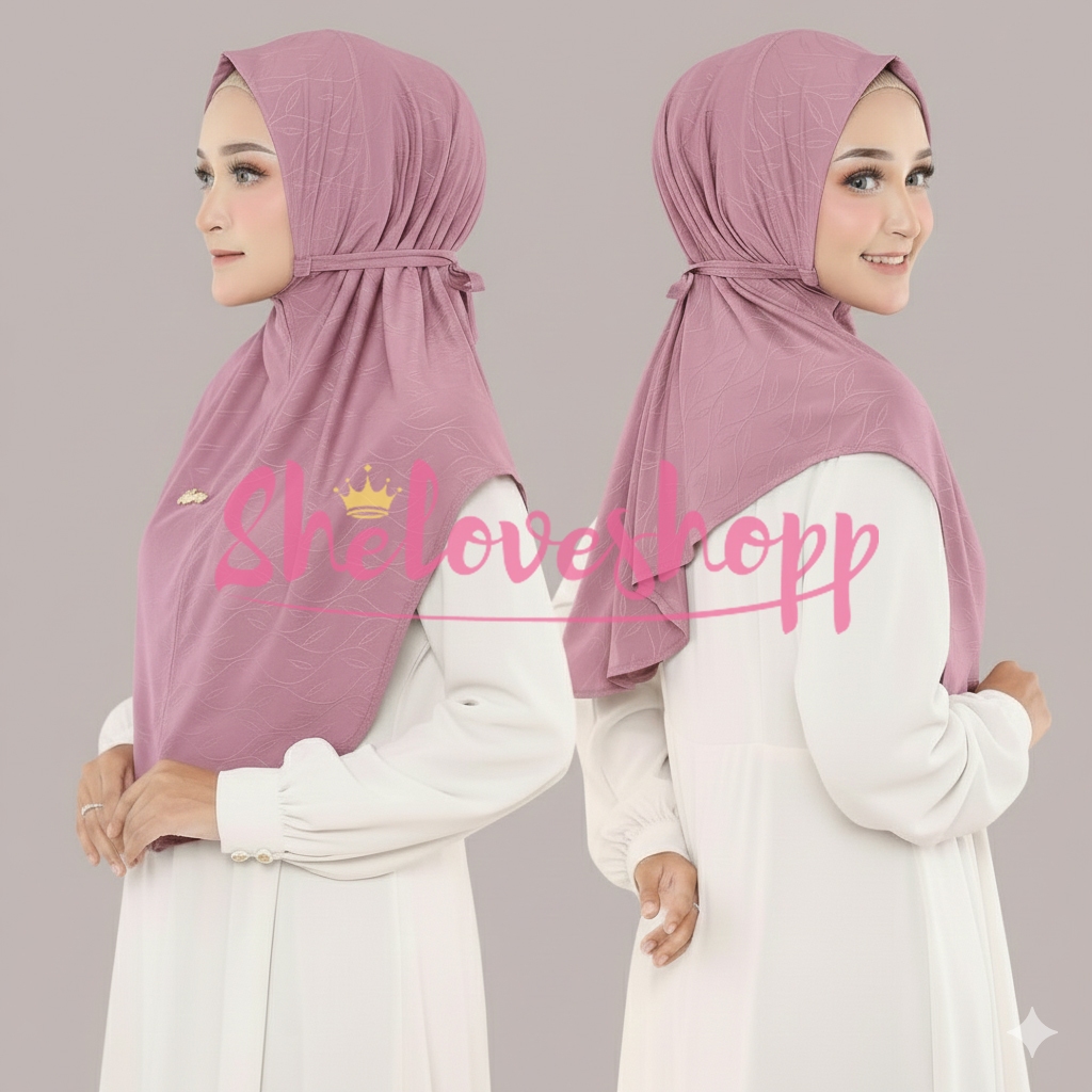 KIMIKEY HIJAB BERGO ESHAL JERSEY STRADA LEAF PREMIUM ORIGINAL KIMIKEY HIJAB JERSEY STRADA LEAF KERUD