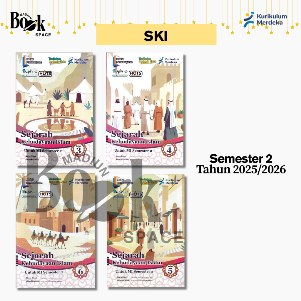 LKS Kurikulum Berbasis Cinta MI Mata Pelajaran SKI KELAS 3 4 5 6 TERBARU Semester 2 2025/2026 Bupin