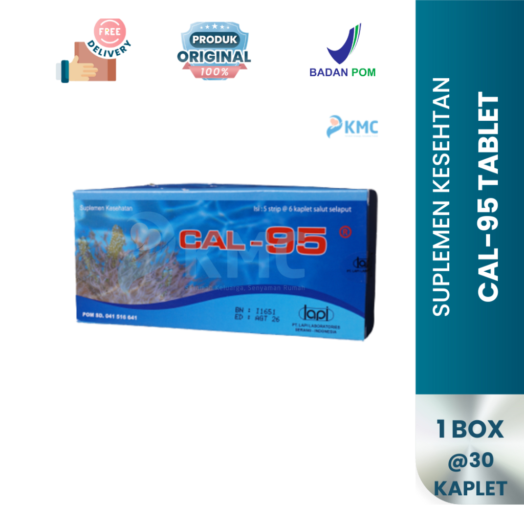 Cal-95 Kalsium Ibu Hamil Per Box 30 Tablet