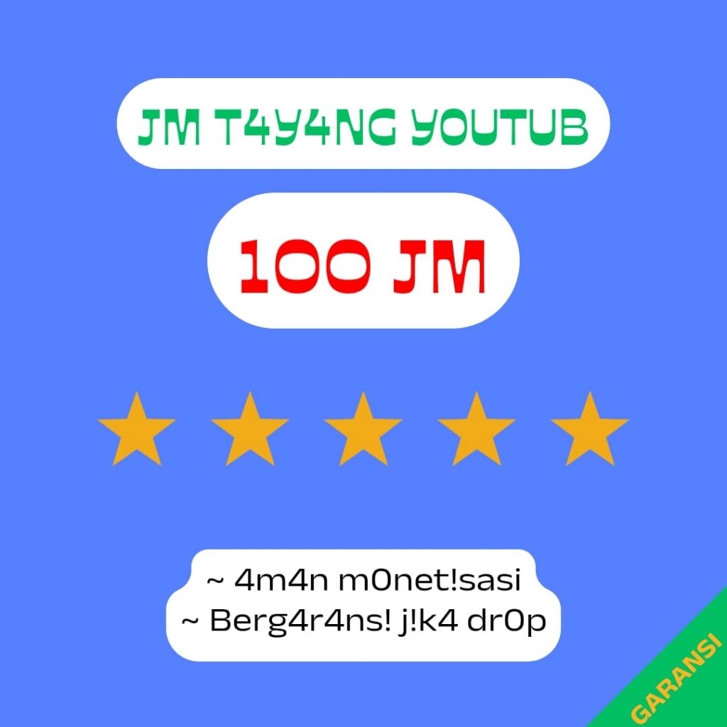 Jam tayang Youtube Murah