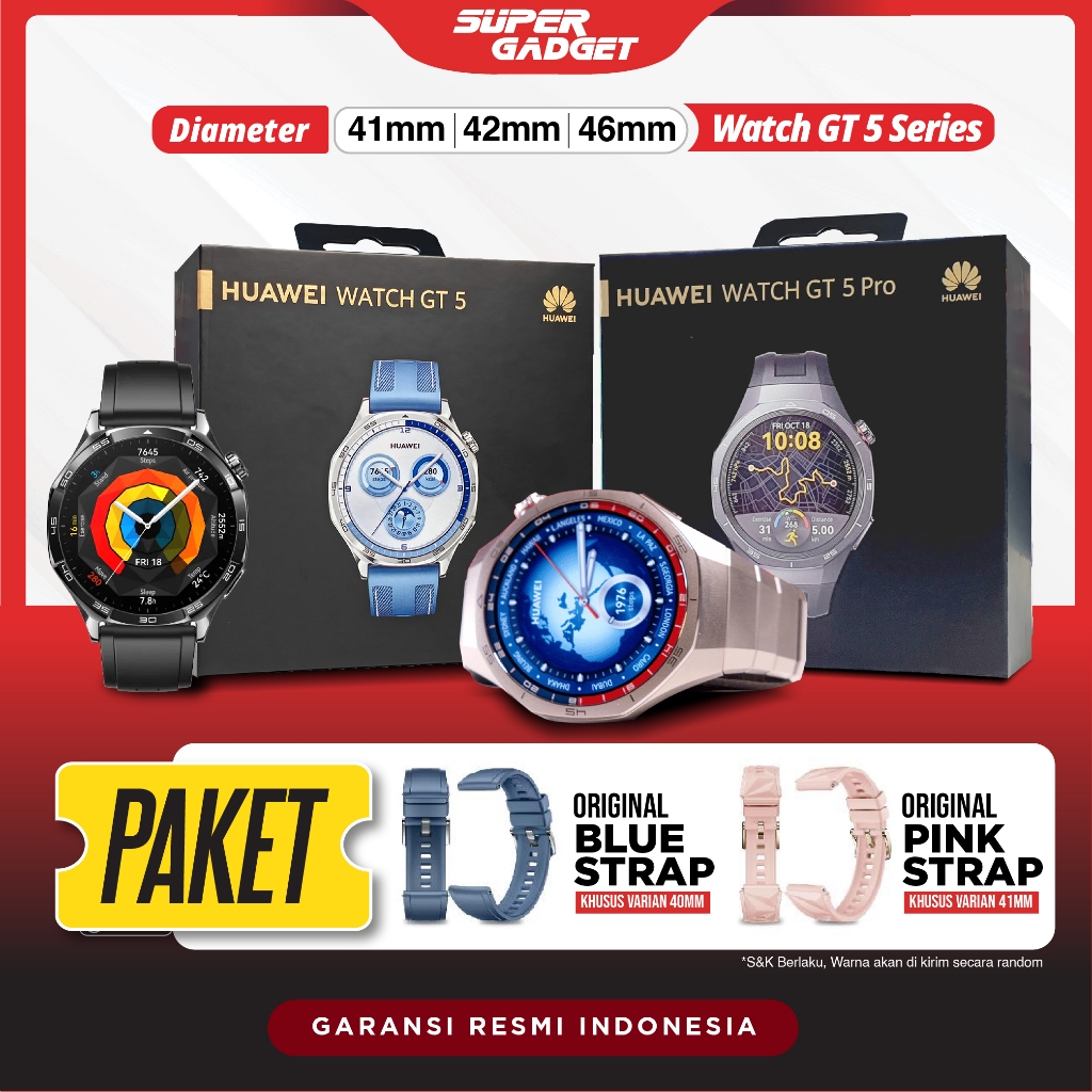 HUAWEI Watch GT 5 GT5 Pro Ultimate 41mm 46mm Series Smartwatch Jam Tangan Digital
