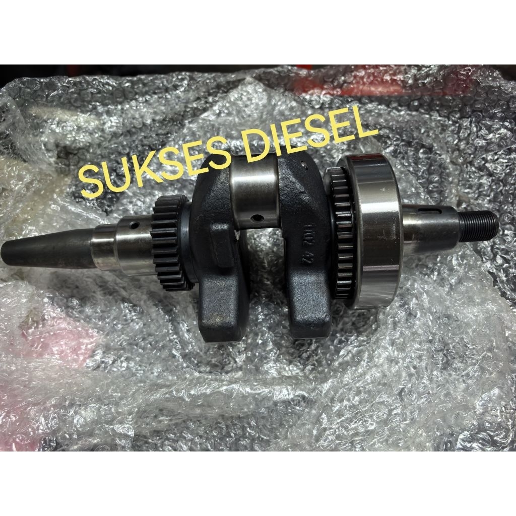 CRANKSHAFT ASSY GENSET DIESEL SILENT SOLAR 10KVA 10.000WATT 1102 DAITO KIPOR KAMA