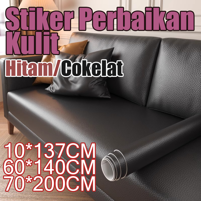 Stiker Perbaikan Kulit Sintetis - Penambal Jok Motor Sofa Kursi Tas Bolong