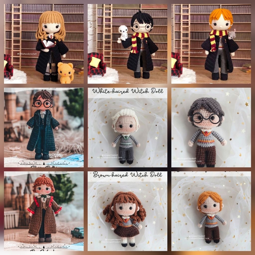 pola pdf amigurumi harry potter