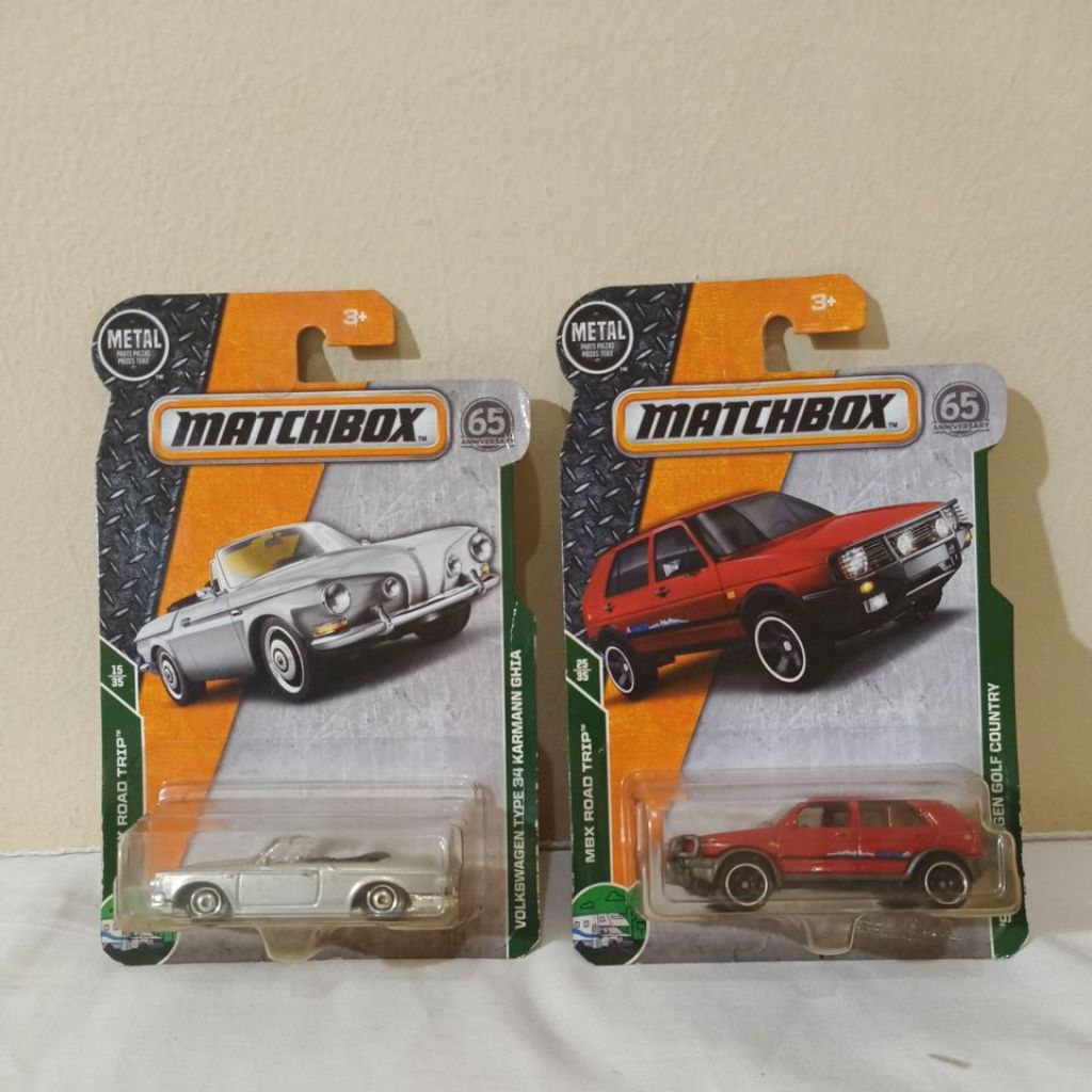 MATCHBOX Volkswagen kharman ghia & Volkswagen Golf