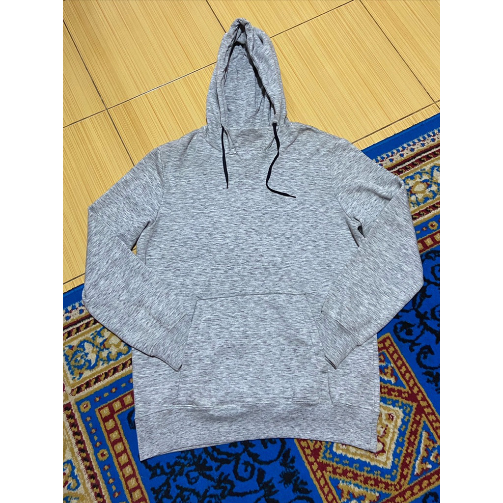 Hoodie Bershka Original Grey Color - size XL