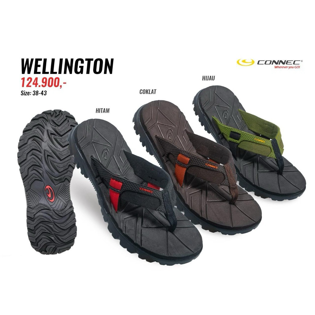 Sandal Jepit Connec Pria Model Wellington Sendal Jepit Connec For Men