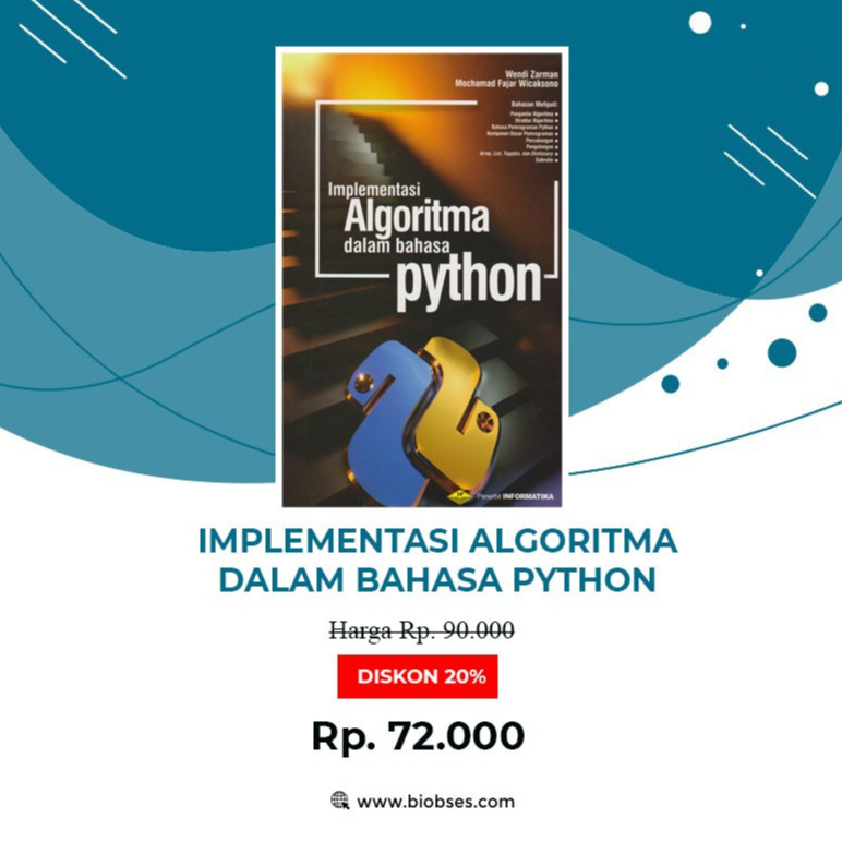 BUKU PYTHON IMPLEMENTASI ALGORITMA PYTHON