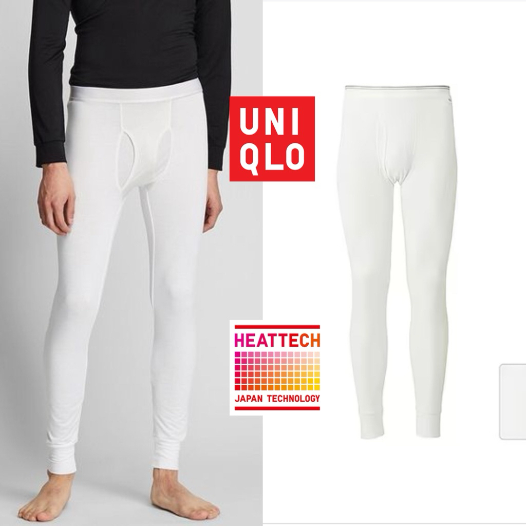 Uniqlo Heattech Tights Men Size L White