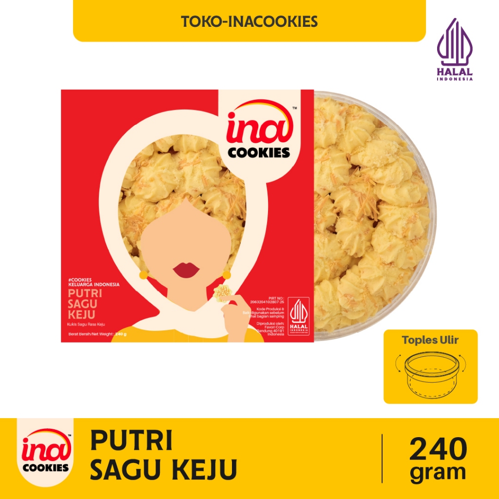 [SEMUA VARIAN MANIS] Kue Kering Lebaran Varian Toples Reguler Kukis by Ina Cookies